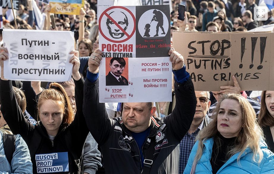 Demonstrace Rusů v Praze