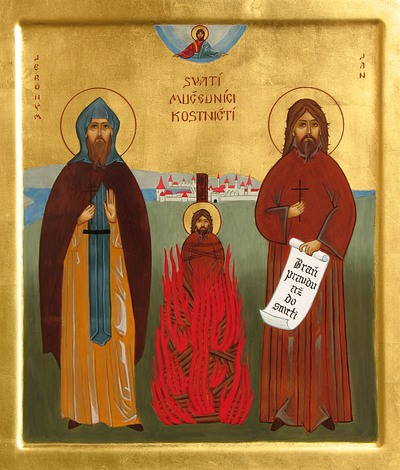 Jeron�m Pra�sk� a Jan Hus