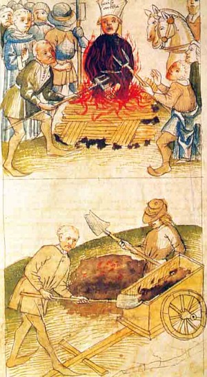 Upálení Jana Husa a odvážení popele do Rýna